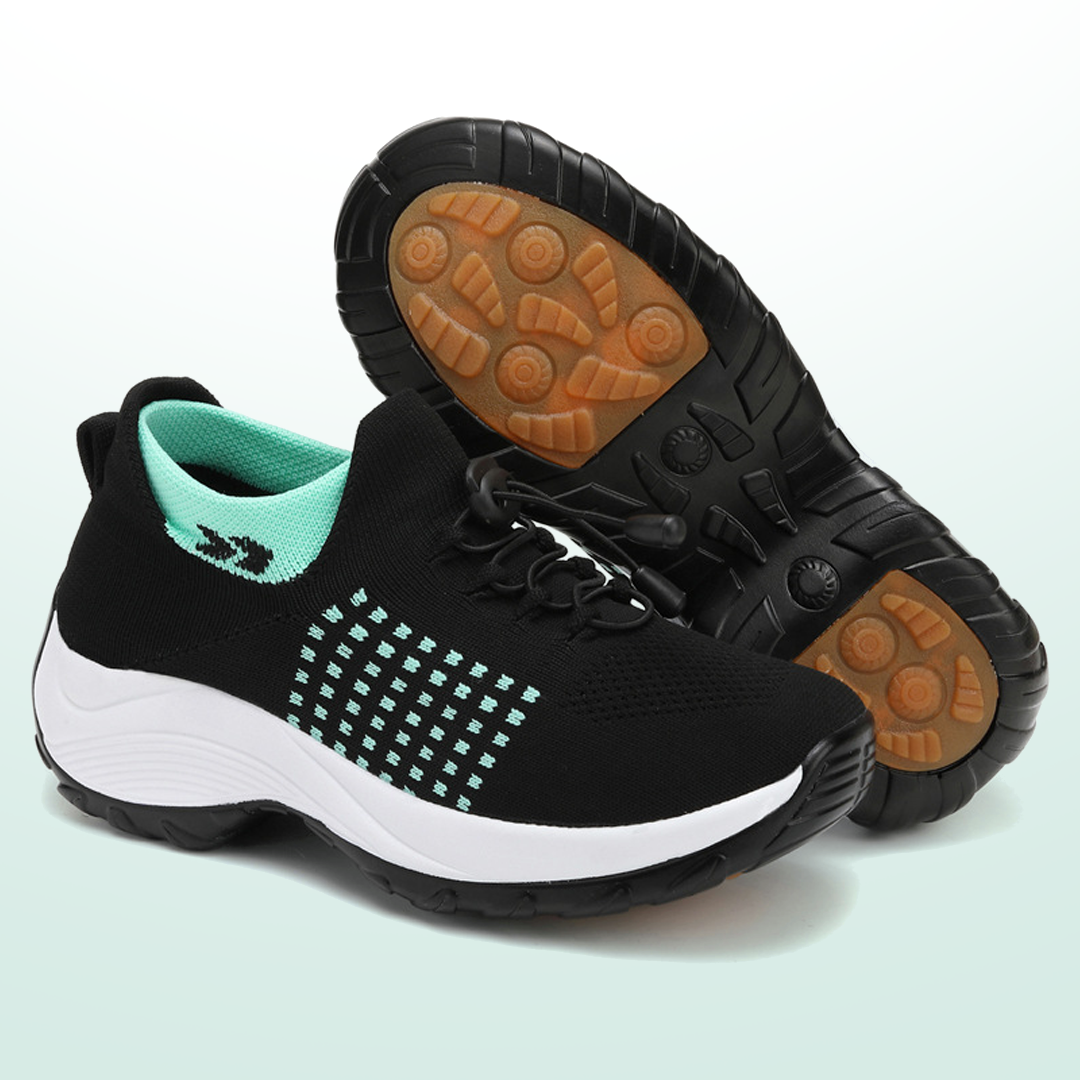 Ambulo Orthopedic Knit Shoes – Green Black