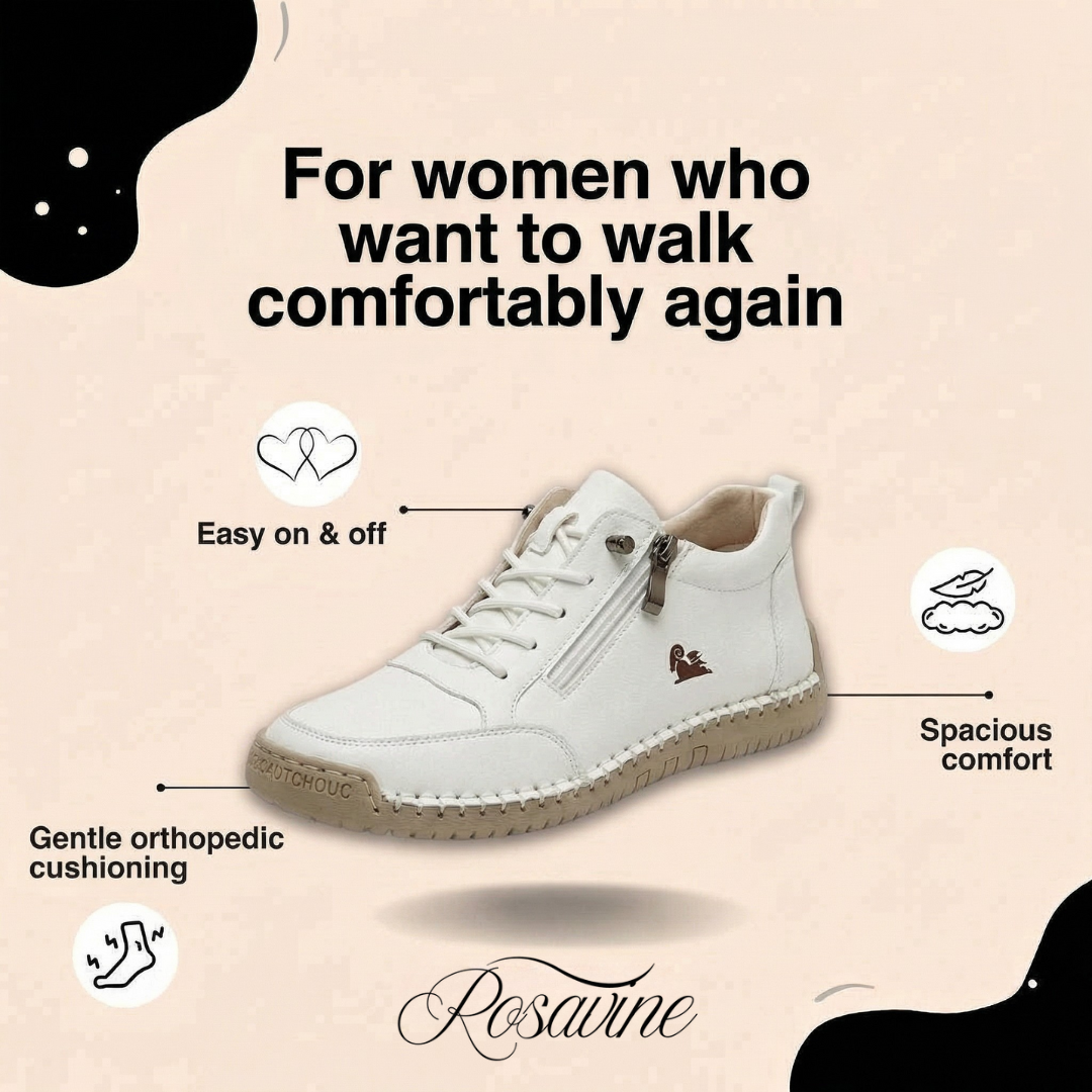 Mila™ – Comfortable Orthopaedic Zip Sneakers