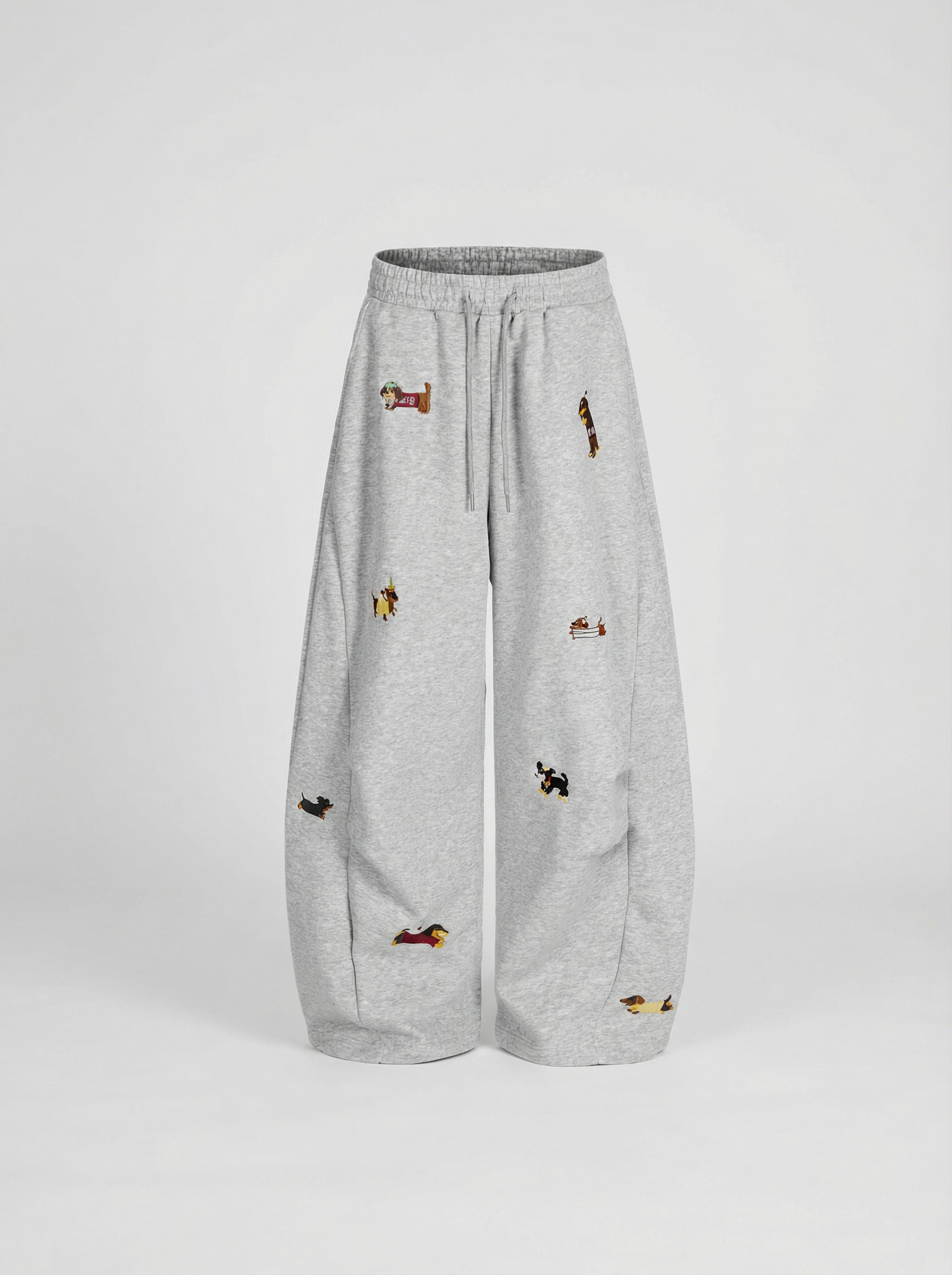 Embroidered Pup Barrel Sweatpants