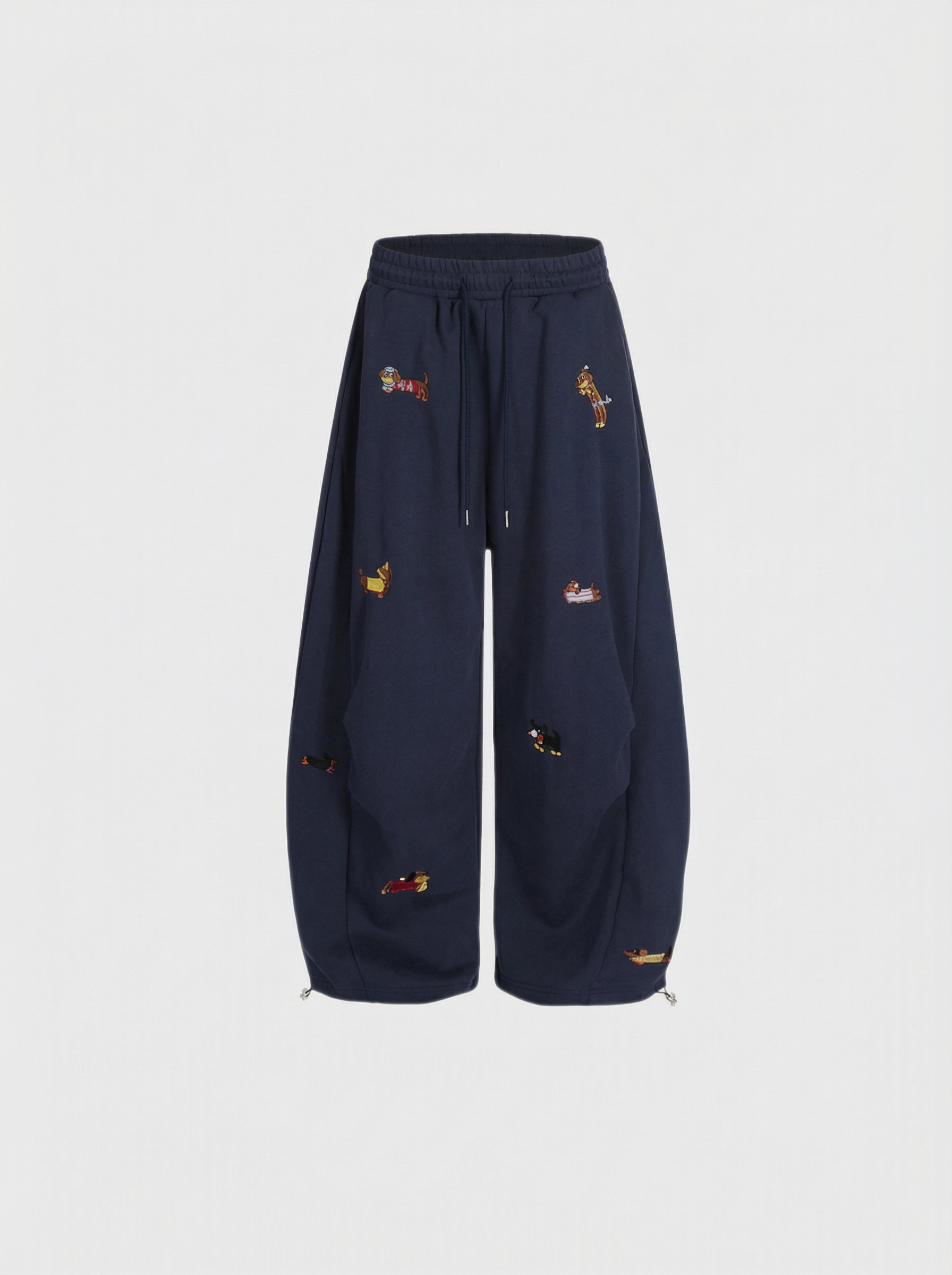 Embroidered Pup Barrel Sweatpants