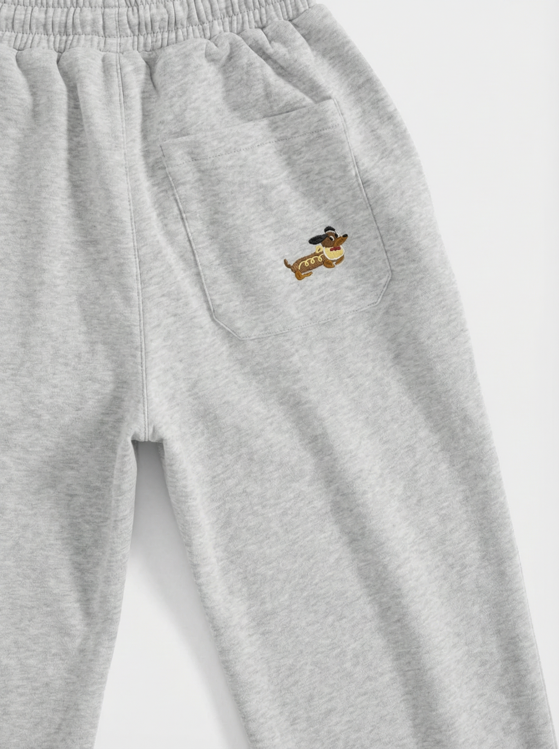 Embroidered Pup Barrel Sweatpants