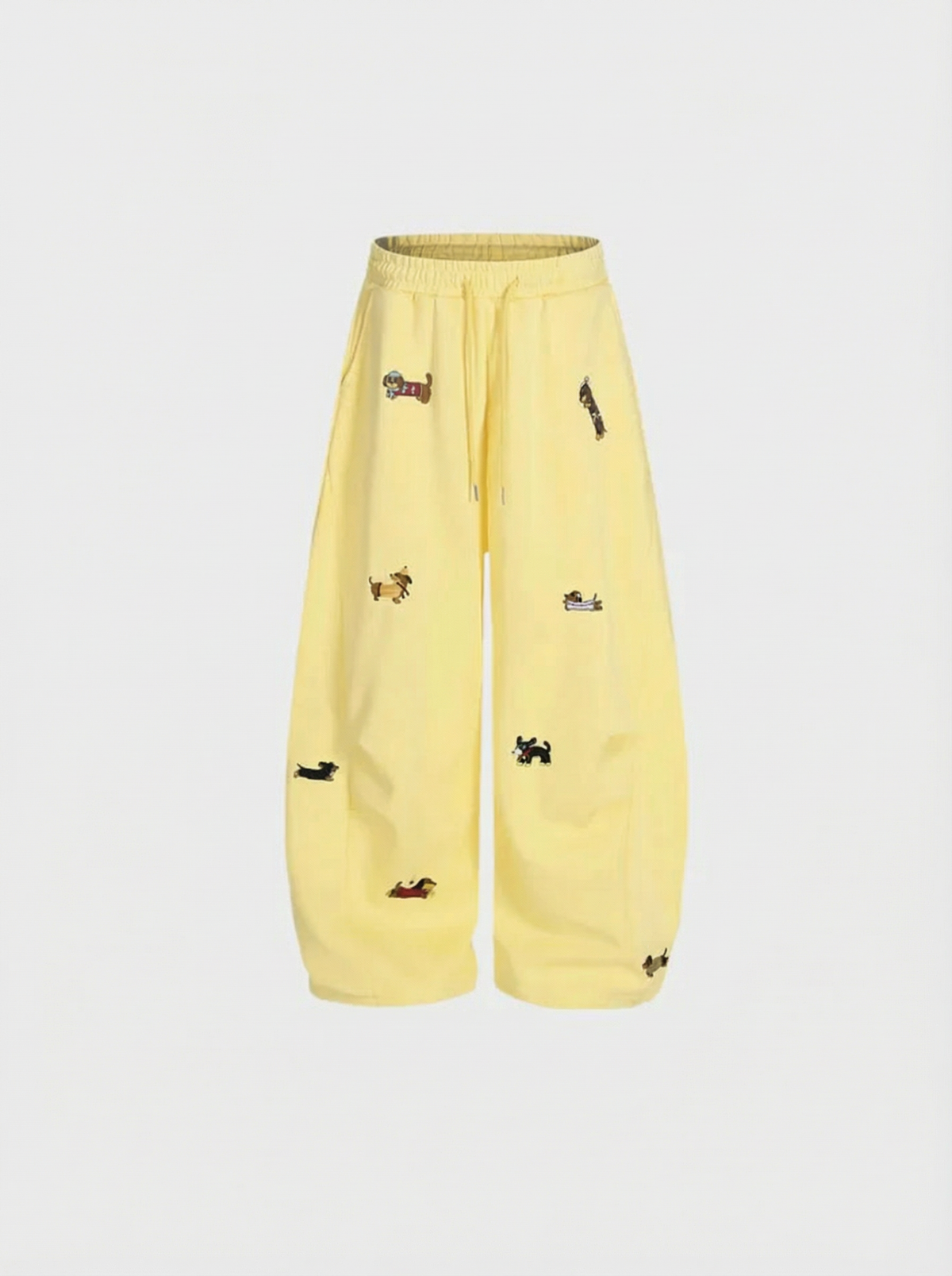 Embroidered Pup Barrel Sweatpants