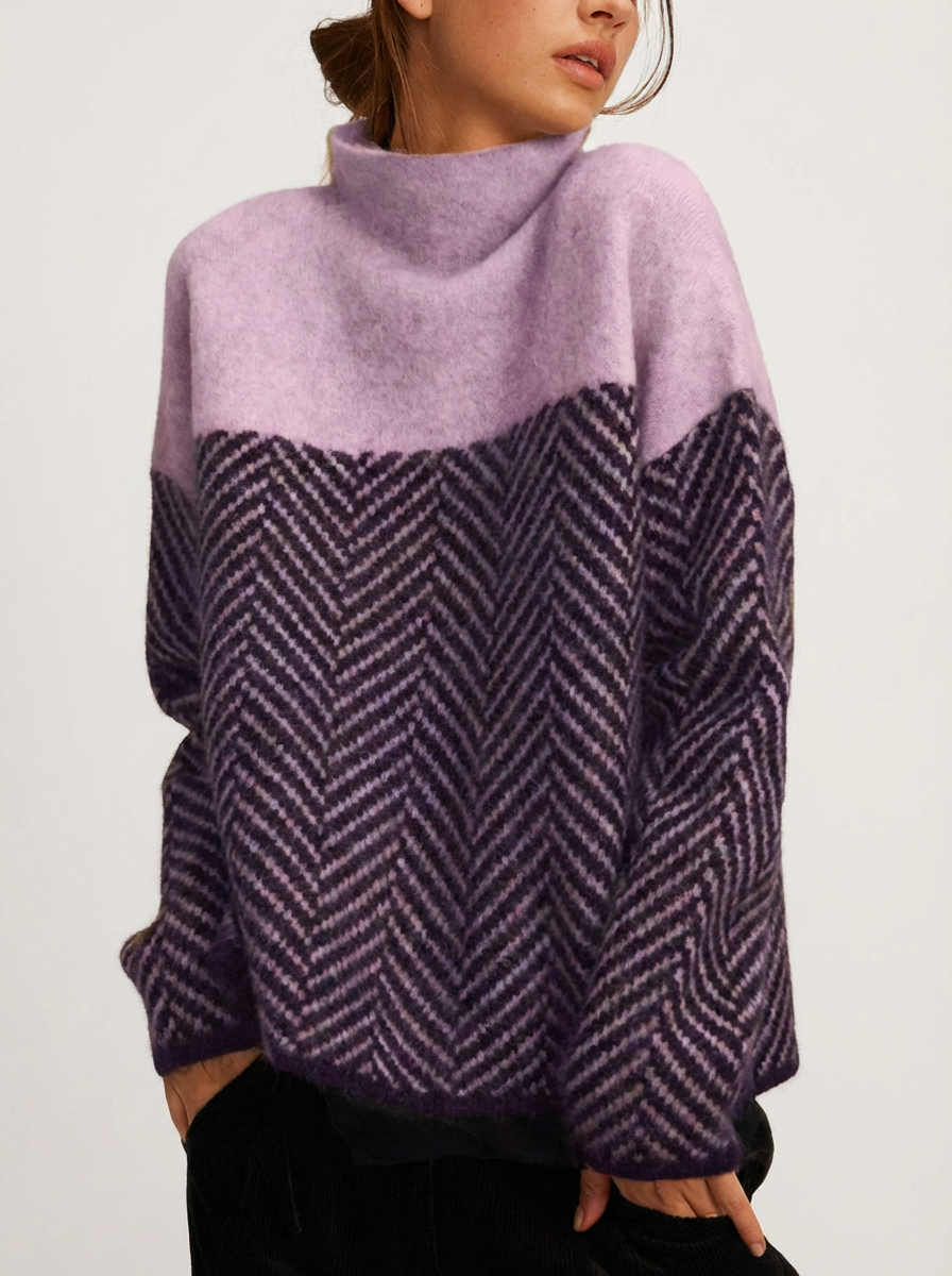 Herringbone Knit Sweater