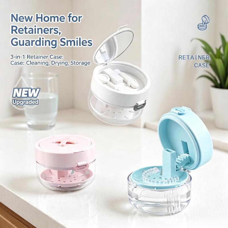 3-in-1 Retainer Cleaning Case™ Clean • Drain • Store