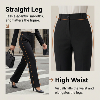 Women’s high-waisted suit trousers
