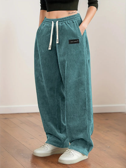 Eva Straight Leg Corduroy Trousers