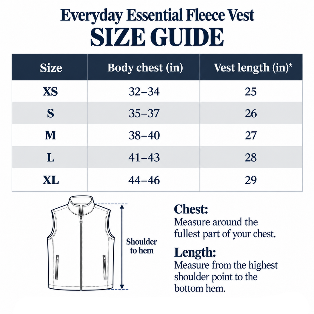 Everyday Essential Fleece Vest