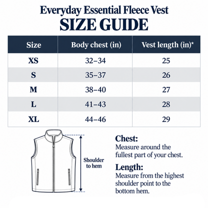 Everyday Essential Fleece Vest